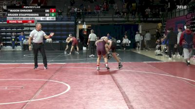 157 lbs Round Of 16 - Mason Shrader, Central Michigan vs Braden Stauffenberg, Michigan State