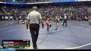 2 lbs Quarterfinal - Julius Miller, Reidsville vs Izayah Horne, North Pitt