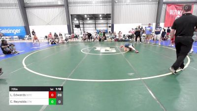 72 lbs Rr Rnd 3 - Landon Edwards, Team Gotcha vs Chase Reynolds, CT Whale K-8