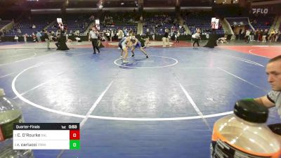 138 lbs Quarterfinal - Caleb O'Rourke, Salem, NH vs Riley Carlucci, Franklin