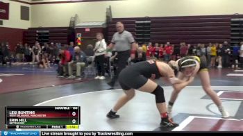 130 lbs 1st Place Match - Lexi Bunting, West Delaware, Manchester vs Erin Hill, Bettendorf
