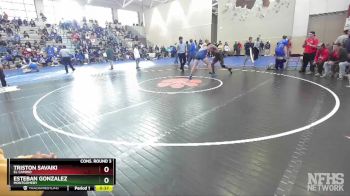 197 Boys Cons. Round 3 - Esteban Gonzalez, Montgomery vs Triston Savaiki, El Camino