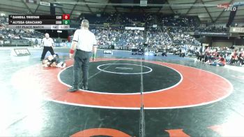 Girls 4A 125 lbs 1st Place Match - Alyssa Graciano, Sunnyside (Girls) vs Daneill Tristan, Kamiakin (Girls)
