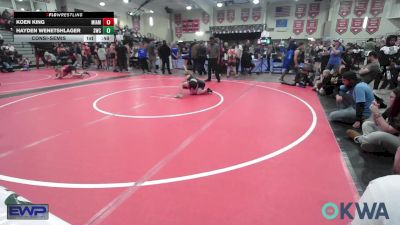 64 lbs Consolation - Koen King, Miami vs Hayden Wenetshlager, Salina Wrestling Club