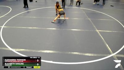 Quarterfinal - Alexandra Thovson, Farmington Wrestling Club vs Elizabeth Dahling, Minnesota