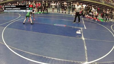 71 lbs Champ. Rd Of 16 - Mason Hanna, Westlake vs Jaxson Lawrence, Gold Rush Wrestling