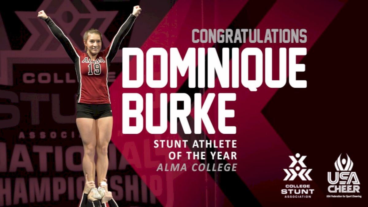 Dominique Burke, USA Cheer's 2017 STUNT Athlete Of The Year!