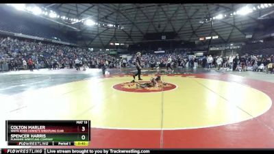 70 lbs Champ. Round 1 - Spencer Harris, Punisher Wrestling Company vs Colton Marler, White River Hornets Wrestling Club