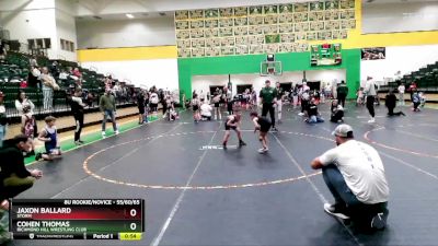 55/60/65 Cons. Round 1 - Cohen Thomas, Richmond Hill Wrestling Club vs Jaxon Ballard, Storm