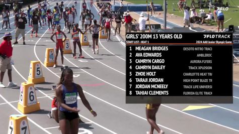 Youth Girls' 200m, Finals 1 - Age 13