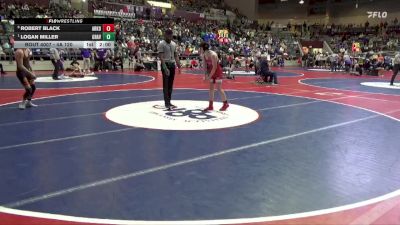 4A 120 lbs Quarterfinal - Logan Miller, GRAVETTE HIGH SCHOOL vs Robert Black, Arkadelphia High School