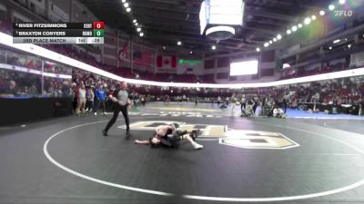 98 lbs 3rd Place Match - River Fitzsimmons, Centennial vs Braxton Conyers, Rocky Mountain