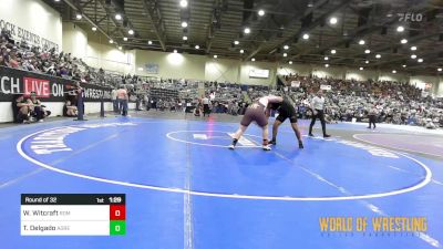 220 lbs Round Of 32 - William Witcraft, Redmond High School vs Tj Delgado, Adrenaline Martial Arts