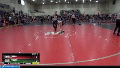 95 lbs Cons. Round 1 - Owen Czepa, New Prague vs Aiden Tribon, Elk River