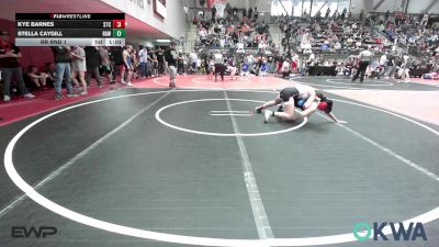 117 lbs Rr Rnd 1 - Kye Barnes, Sallisaw Takedown Club vs Stella Caygill, Raw Wrestling Club