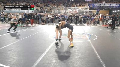 105 lbs 3rd Place Match - Emerson Webber, Hernando vs Hananeel Gregoire, Freedom