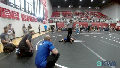 55 lbs Semifinal - Mateo Sierra, OKC Saints Wrestling vs Kade Williams, Little Axe Takedown Club