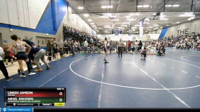 112 lbs Quarterfinal - Linken Jamison, Uintah vs Diesel Knudsen, Sanderson Wrestling Academy