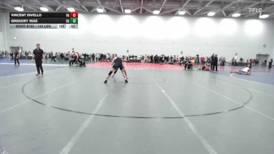 145 lbs Consi Of 32 #2 - Vincent DiVello, VA vs Gregory Ruiz, CA