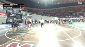 2A/1A Boys 285 Semifinal - Daltin Taylor, Culver Boys vs Kolby Coxen, Toledo Boys