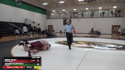 285 lbs Cons. Semi - Hayden Filipovich, Purdue vs Keith Miley, Little Rock