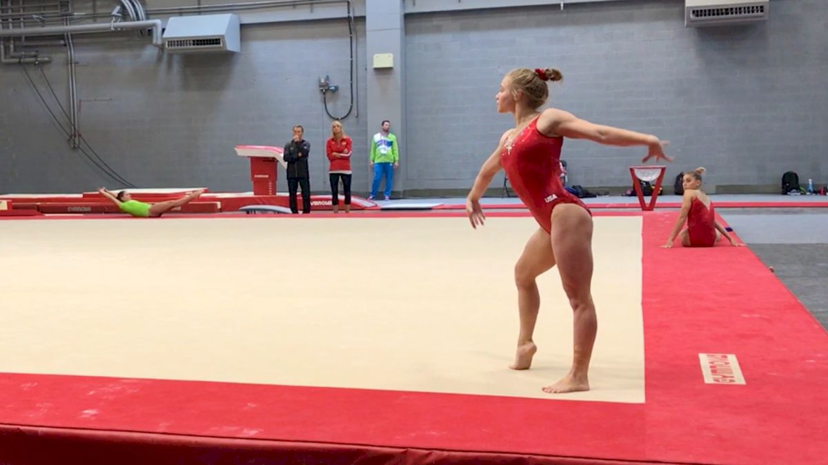 USA's Floor Routines - Training Day 2, 2017 World Championships