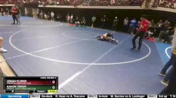 75 lbs Cons. Round 3 - Jonah Flores, Henrietta Wrestling Club vs Kanon Swaim, Randall Youth Wrestling Club