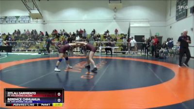 131 lbs 5th Place Match - Zitlali Sarmiento, Mt. San Antonio College vs Berenice Chihuahua, Mt. San Antonio College
