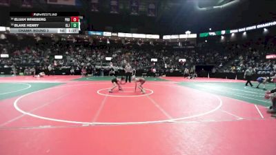 90 lbs Champ. Round 2 - Elijah Wineberg, PROA vs Blake Henry, CLJ1