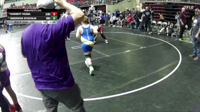 140 lbs Quarterfinal - Everett Vogel, Hemingford Jr Wrestling Club vs Emerson Stuchlik, Wahoo Wrestling Club