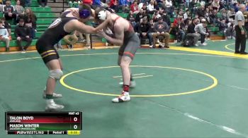 165 lbs Cons. Round 6 - Mason Winter, Jackson (Massillon) vs Talon Boyd, Ashland