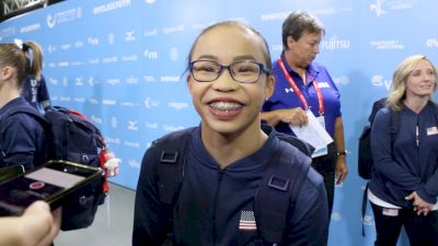 Morgan Hurd On Her Bird And Zombie Worm Floor Routine - Official Podium Training, 2017 World Championships