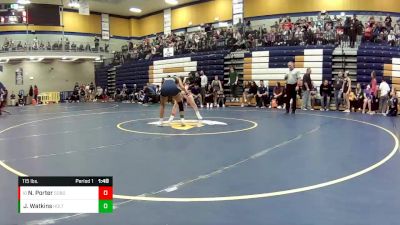 115 lbs. Cons. Round 5 - Nova Porter, Southern Boone vs Johanna `jojo` Watkins, Holt