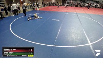 93 lbs Finals (8 Team) - Gage Cook, Hastings vs Bennet Oldre, Hutchinson
