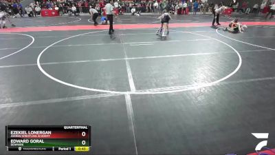 95 lbs Quarterfinal - Edward Goral, Denmark vs Ezekiel Lonergan, Askren Wrestling Academy