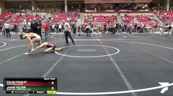 105 lbs Semifinal - Jaxon Felker, Bear Cave Wrestling Club vs Calan Manley, TEAM GRIND HOUSE