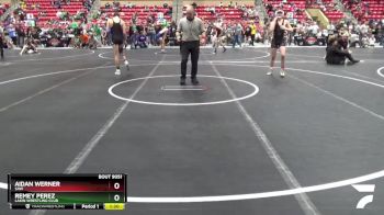 140 lbs Cons. Round 5 - Remey Perez, Lakin Wrestling Club vs Aidan Werner, SAW