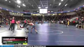 110 lbs Cons. Round 2 - Courben Session, Davenport Central vs Faith Cooper, Waukon