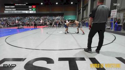 160 lbs Round Of 16 - Noah Cory, Culver Mat Club vs Tristan Hao, Syracuse Wrestling Club (Utah)