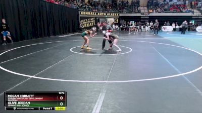 107G Champ. Round 1 - Megan Cornett, Student Wrestling Development Program vs Olive Jordan, Seward High School