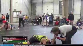115 lbs Round 1 (4 Team) - Brennan Warwick, Junior Terps Xtreme vs Gino Schinina, Scorpions