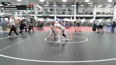 124 lbs Consi Of 8 #1 - Brock Buntin, Mt Blue vs Logan Redding, Wolfpack WC