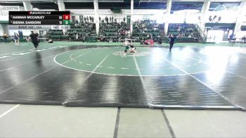 124 lbs 3rd Place Match - Hannah Mccarley, Gannon University vs Sienna Sanborn, Tiffin University