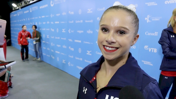 Ragan Smith On Words Of Encouragement From Aly Raisman Before The Meet ...