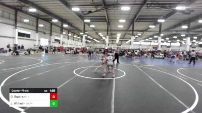 82 lbs Quarterfinal - Davis Squire, No Team vs Johny Wilhelm, Show Low