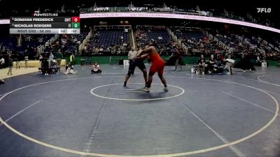 3A 285 lbs 3rd Place Match - Donavan Frederick, Seventy-First vs Nicholas Rodgers, Fike High School