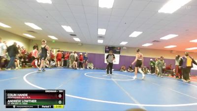 190 lbs Champ. Round 2 - Colin Hande, Montgomery Bell Aca. vs Andrew Lowther, St. Vincent St. Mary