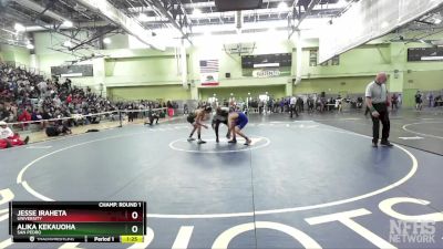 120 lbs Champ. Round 1 - Jesse Iraheta, University vs Alika Kekauoha, SAN PEDRO