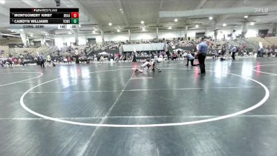 95 lbs Cons. Semi - Camdyn Williams, Team Clarksville TCWC vs Montgomery Kirby, Dragon Wrestling Club