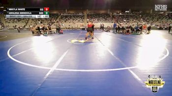 G5A-235 lbs Quarterfinal - Anglena Mendiola, MADILL (Girls) vs Mikyla White, HILLDALE (Girls)